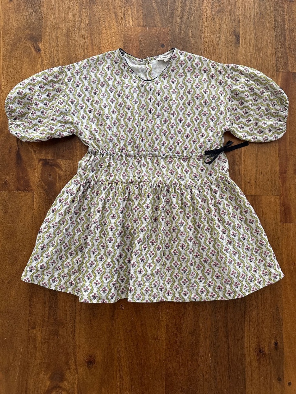 Caramel Agathis Printed Linen-Blend Dress